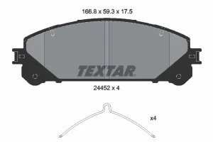 Klocki hamulcowe przód TOYOTA HIGHLANDER TEXTAR