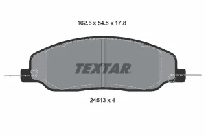 2451301 TEXTAR Klocki hamulcowe przód