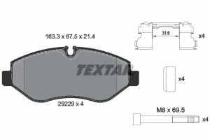 2922901 TEXTAR Klocki hamulcowe przód