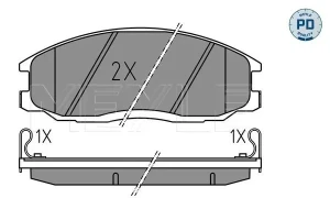 Klocki hamulcowe przód HYUNDAI XG MEYLE