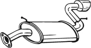 128-005 BOSAL Tłumik końcowy