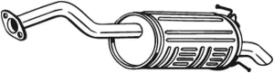 tłumik końcowy honda crv 3 163-055 BOSAL