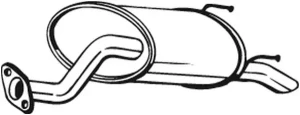 163-395 BOSAL Tłumik końcowy