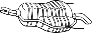 185-647 BOSAL Tłumik końcowy