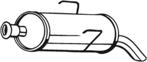 190-003 BOSAL Tłumik końcowy