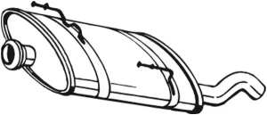 peugeot 206 tłumik 190-873 BOSAL