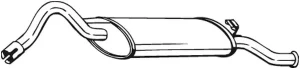 220-651 BOSAL Tłumik końcowy
