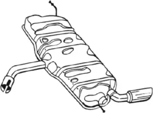 233-127 BOSAL Tłumik końcowy
