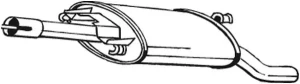 tłumik golf 2 gti 279-653 BOSAL