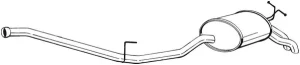 287-087 BOSAL Tłumik końcowy