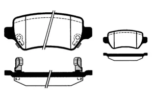 Klocki hamulcowe tył tomex brakes OPEL ZAFIRA B TOMEX Brakes