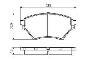 0 986 494 225 BOSCH Klocki hamulcowe przód