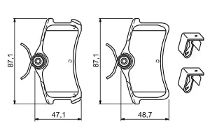 klocki hamulcowe toyota avensis t22 0 986 494 274 BOSCH