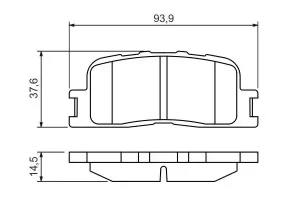 0 986 494 359 BOSCH Klocki hamulcowe tył