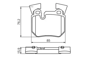 Klocki hamulcowe tył BMW 3 E92 BOSCH
