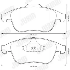 Klocki hamulcowe przód RENAULT GRAND SCENIC III JURID