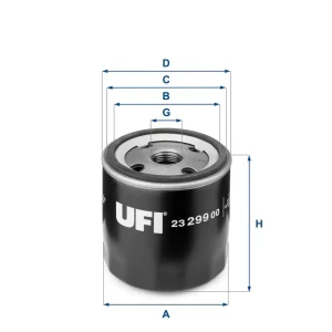 Filtr oleju OPEL VECTRA B UFI