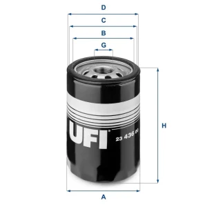 Filtr oleju z zaworem zwrotnym VW GOLF 4 UFI