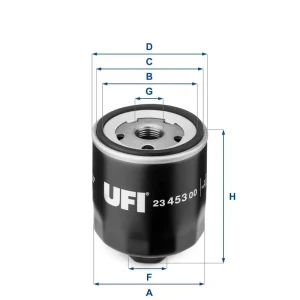 Filtr oleju z zaworem zwrotnym SEAT TOLEDO 3 UFI