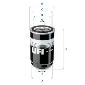 1.6 CRDi Filtr paliwa KIA CERATO I UFI