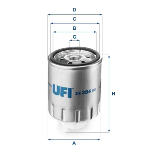 1.9 dT, 1.9 D Filtr paliwa RENAULT 19 II UFI
