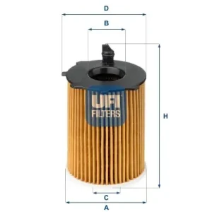 Filtr oleju CITROËN C2 UFI