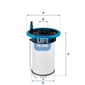 2.0 CRD, 1.6, 1.6 CRD Filtr paliwa podgrzewany JEEP COMPASS II UFI
