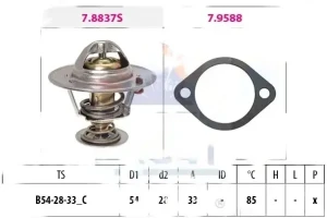 2.0 CRDi HYUNDAI SONATA V Termostat FACET