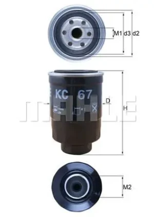 2.2 dCi, 2.2 Di Filtr paliwa NISSAN ALMERA II MAHLE