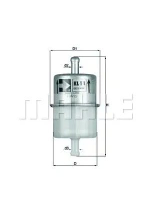 1.8 Filtr paliwa SUBARU MV MAHLE
