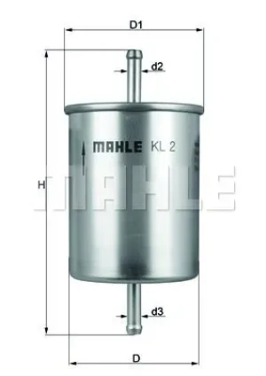 2.8 Filtr paliwa AUDI A6 C4 MAHLE