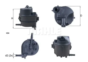 1.4 HDi Filtr paliwa CITROËN C3 MAHLE