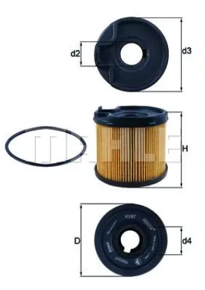 2.0 JTD Filtr paliwa FIAT ULYSSE MAHLE