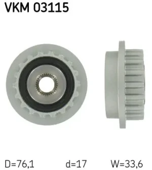 2.5 TDI VW TRANSPORTER T5 Sprzęgło alternatora koło pasowe SKF