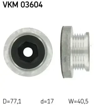 1.6, 1.6 16V, 1.6 LPG RENAULT LAGUNA 2 Sprzęgło alternatora koło pasowe SKF