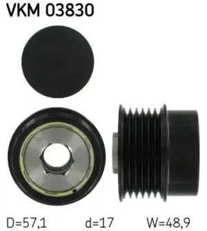 2.4, 2.4 ECO+ DODGE JOURNEY Sprzęgło alternatora koło pasowe SKF