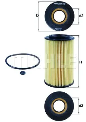 Filtr oleju HYUNDAI SONATA V MAHLE