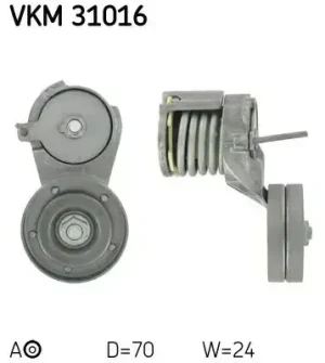 1.4 16V, 1.6 SKODA OCTAVIA 1 Rolka napinacza paska klinowego SKF