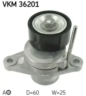 1.4, 1.6 16V, 1.6, 1.6 LPG, 1.4 MPI DACIA SANDERO Rolka napinacza paska klinowego SKF