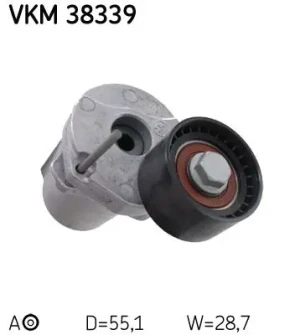 123 d, 116 d, 118 d, 120 d BMW 1 E81 Rolka napinacza paska klinowego SKF