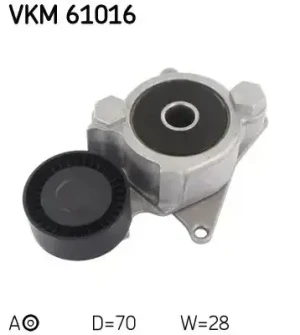 2.2, 2.0 D-4D, 2.2 D-4D TOYOTA AVENSIS II Rolka napinacza paska klinowego SKF