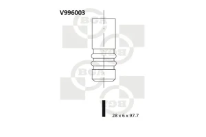 1.8 16V Zawór wydechowy FORD TRANSIT I BGA