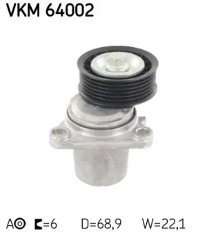 2.0 MZR, 1.8 MZR, 2.5 MZR MAZDA 6 II Rolka napinacza paska klinowego SKF