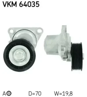 2.0, 2.3, 1.8 MAZDA 6 I Rolka napinacza paska klinowego SKF