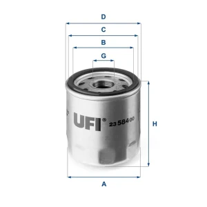 Filtr oleju CITROËN JUMPER UFI