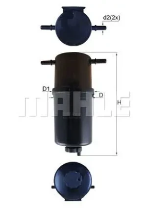 KL 873 MAHLE Filtr paliwa