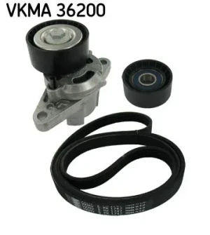 1.8 16V, 2.0 RT, 1.4 16V, 1.6 16V Zestaw paska klinowego wielorowkowego RENAULT MEGANE I SKF