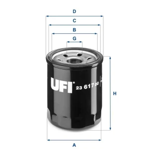Filtr oleju z zaworem zwrotnym SUBARU IMPREZA V UFI