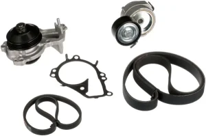 1.2, 1.0 VTi, 1.2 VTi, 1.2 VTI, 1.2 GPL Pompa wody+ zest paska klinowego PEUGEOT 208 I GATES