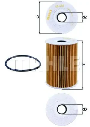 Filtr oleju NISSAN ATLEON MAHLE